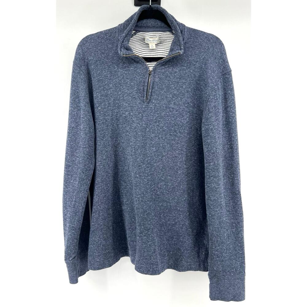 J.Crew 1/4 Zip Double Knit Pullover Sweater Men's L Gray